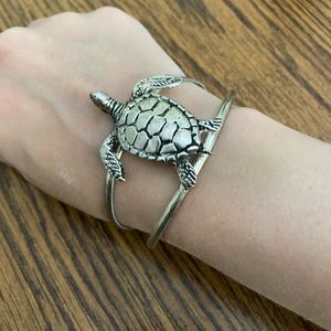 Stainless Steel Turtle Cuff Bracelet